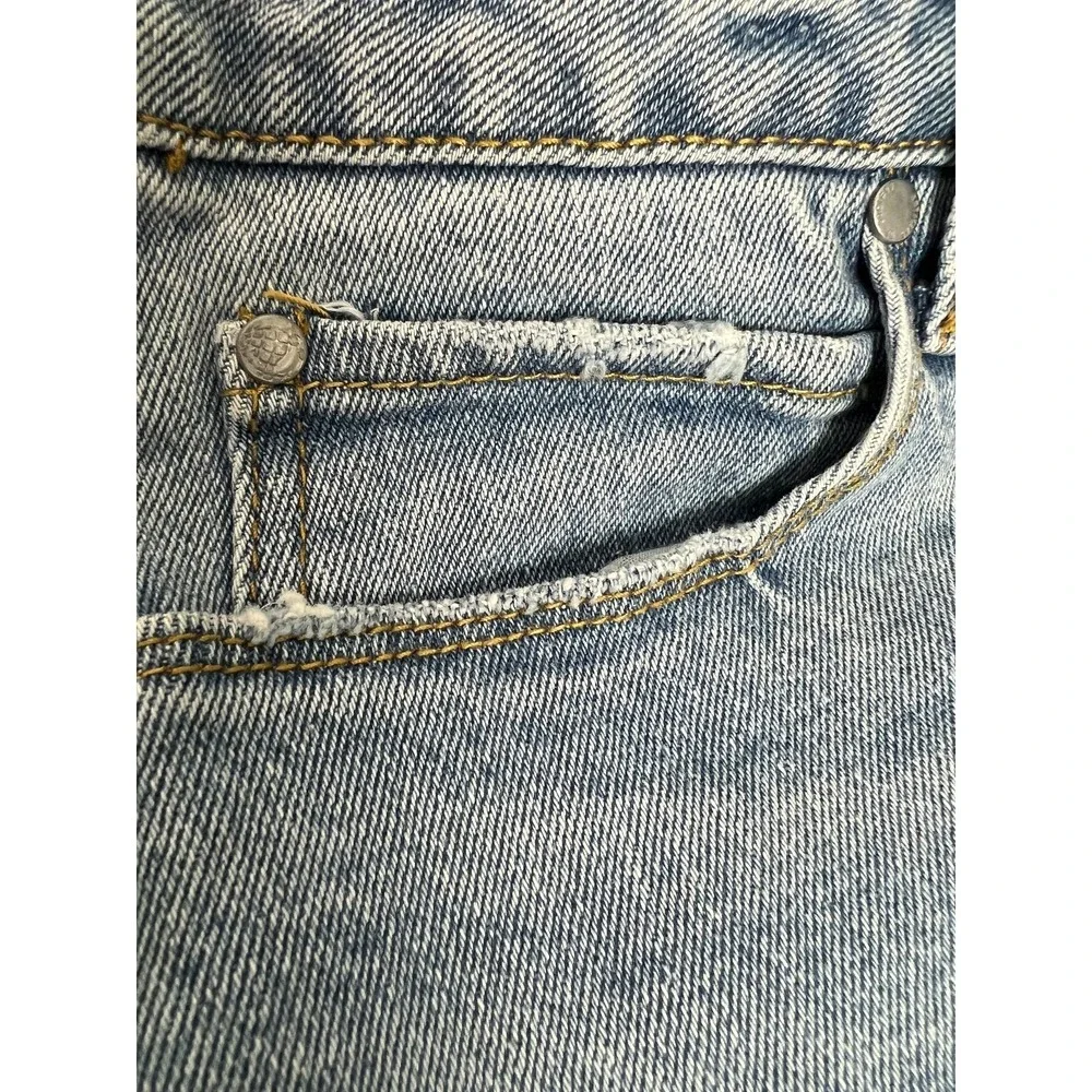 Articles of Society Denim Short Women 28 Blue High Rise Raw Hem Stretch Jean D03